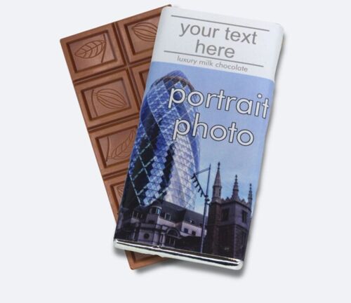 Heritage Souvenir Milk Chocolate Gift Bar Portrait