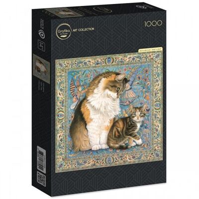 Puzzle de 1000 piezas - Agneatha y Avril sobre alfombra persa
