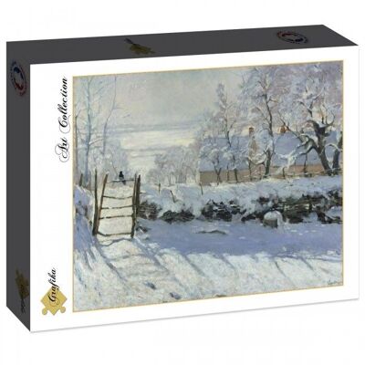 2000-teiliges Puzzle – Claude Monet: Die Elster, 1868-1869