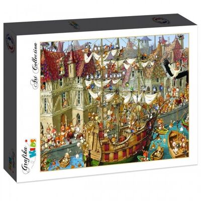 2000-teiliges Puzzle - François Ruyer: Kaninchen!