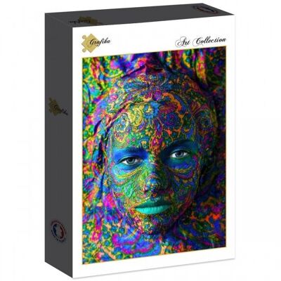 Puzzle de 2000 piezas - Arte facial: Retrato de una mujer