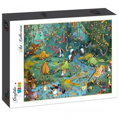 2000-teiliges Puzzle – François Ruyer: Der Dschungel