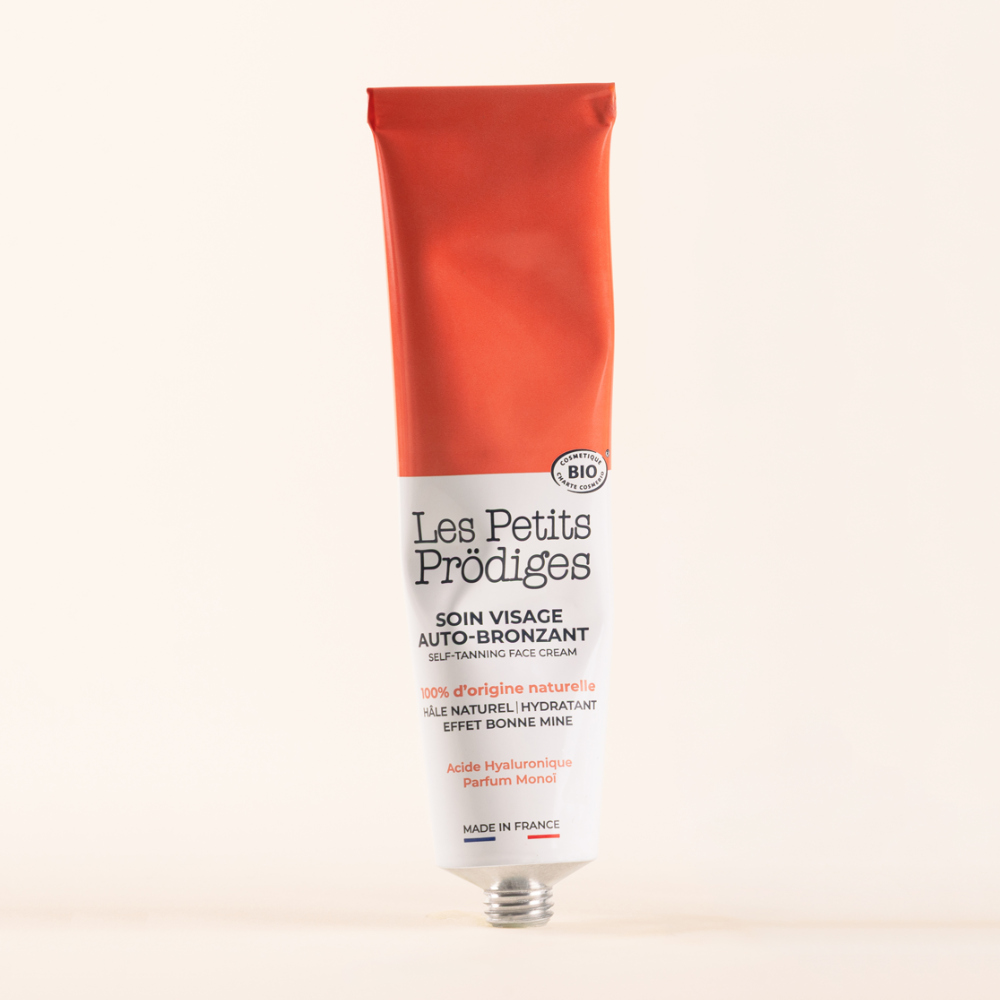 Soin visage autobronceante 40ml - Bio - COSMOS ORGANIC certifié par Cosmécert