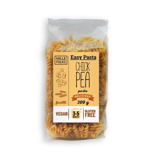 Easy Pasta Chickpea pasta fusilli 200g | Vegan | Gluten-free | Artisan