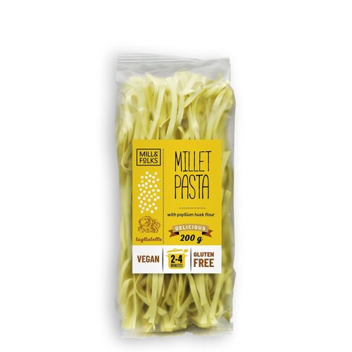 Millet pasta tagliatelle 200g | Vegan | Gluten-free | Artisan