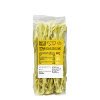 Tagliatelles de pâtes au millet 200g | Végétalien | Sans gluten | Artisan 2