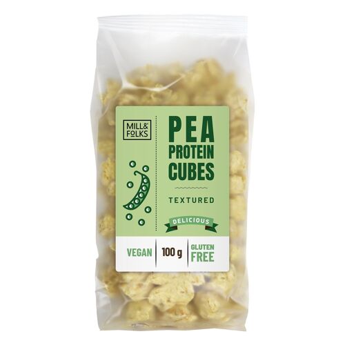 Pea Protein cubes 100g | Vegan | Gluten-free | Artisan