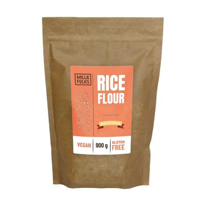 Farina di riso 900g | Vegano | Senza glutine | Artigiano