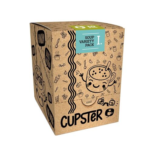 Cupster instant soup variety pack I. | Vegan | Gluten-free | Artisan