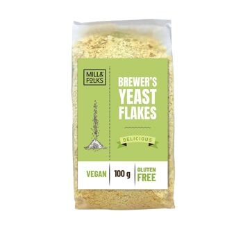 Flocons de levure de bière sans gluten 100g | Végétalien | Sans gluten | Artisan 2