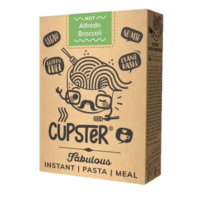 Cupster Instant Not Alfredo Broccoli Pasta 94g | Vegan | Gluten-free | Artisan
