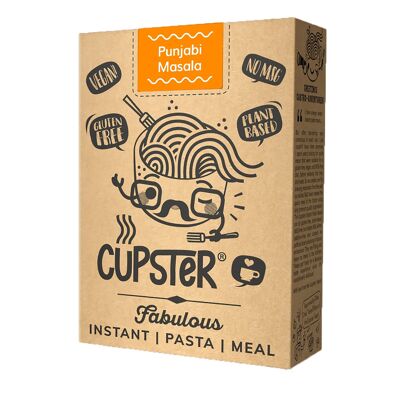 Cupster Pasta Punjabi Masala Instantánea 87g | Vegano | Sin gluten | Artesano