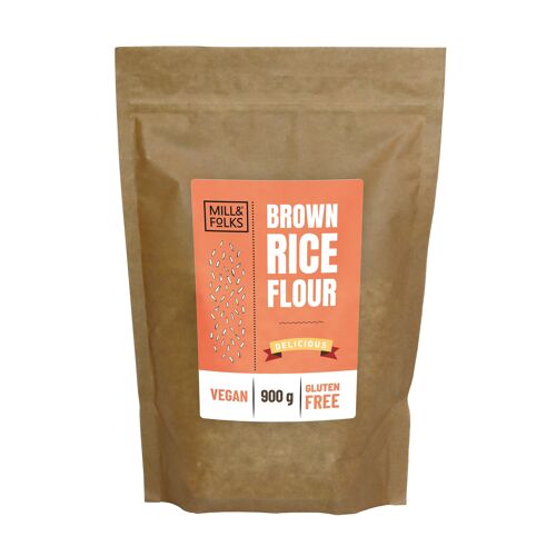 Brown rice flour 900g | Vegan | Gluten-free | Artisan