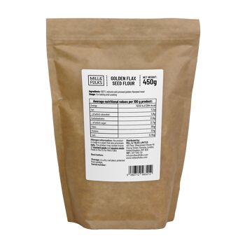 Farine de graines de lin dorées 450g | Végétalien | Sans gluten | Artisan 2