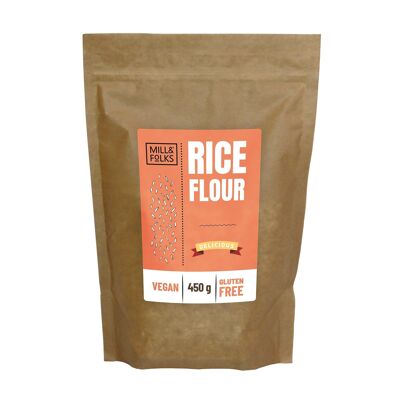 Farina di riso 450g | Vegano | Senza glutine | Artigiano