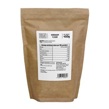 Farine de sorgho 450g | Végétalien | Sans gluten | Artisan 2