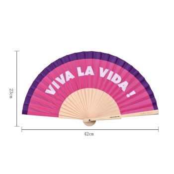 Eventail "Viva la Vida !" 6