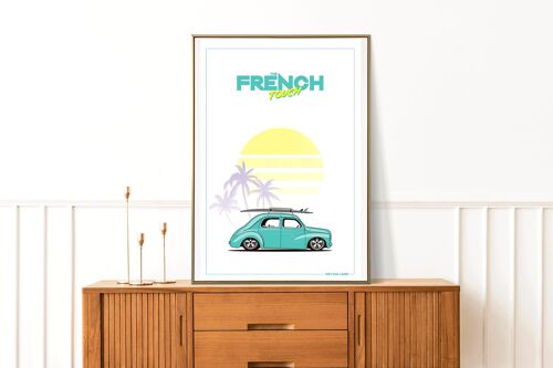 Affiche Renault 4CV French Touch