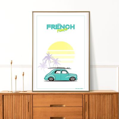 Renault 4CV French Touch Poster