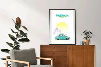 Affiche Renault 4CV French Touch 2