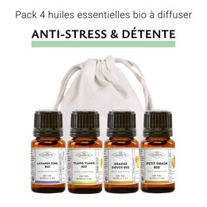 Pack anti stress et détente - Lot de 4 huiles essentielles