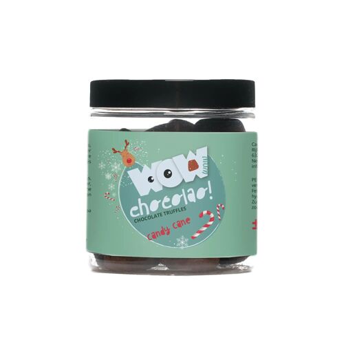Candy Cane Chocolate Truffles - Winter edition - Gifting jar 130g