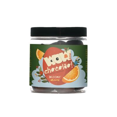 Orange - Truffes au chocolat de Pâques - Pot cadeau 130g