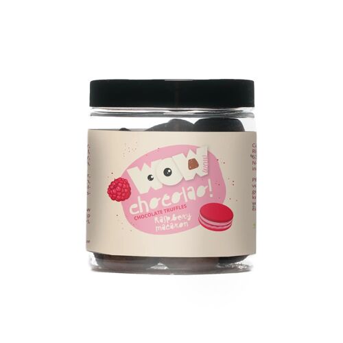 Raspberry Macaron chocolate truffles - Gifting jar 130g