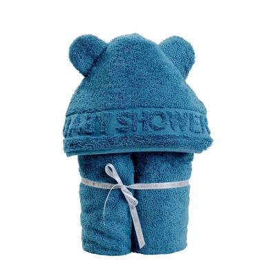 Capa de baño BabyShower azul canard