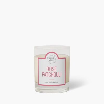 Rose Patchouli Scented Candle