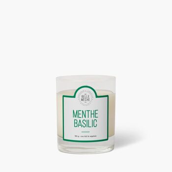 Bougie Parfumée Menthe Basilic 1