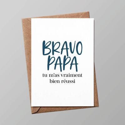 Biglietto “Papà”: Bravo Papa (con busta)