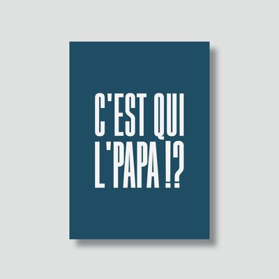 Carta “Papà”: Chi è papà?! (con busta)