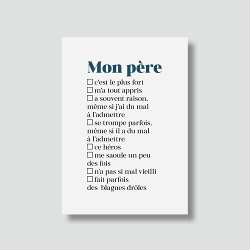 Carte "Fête des pères" :

Carte à cocher