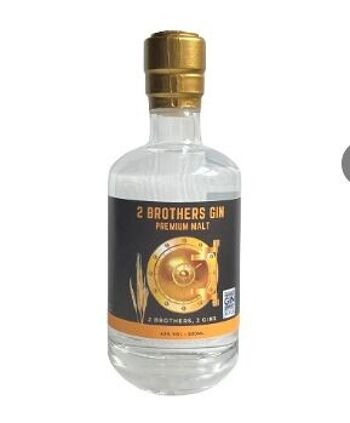 2 Brothers Premium Gin Malt - Médaille d'argent aux World Gin Awards 2024 - 200 ml. - Belgique 1