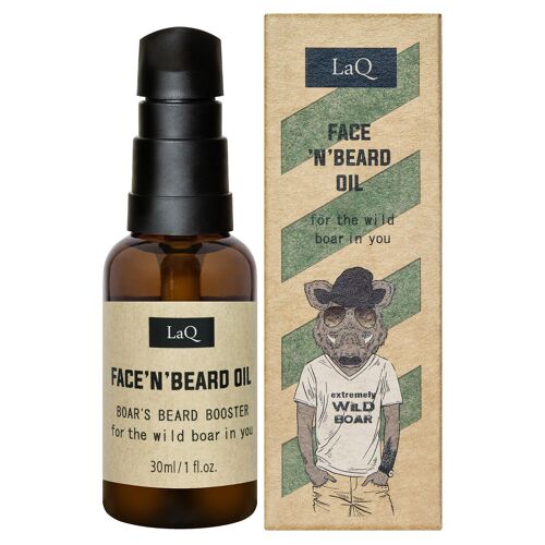 LaQ Face 'n' Beard Oil Wild Boar Beard Oil - 30ml