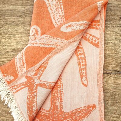 Starfish Cotton Jacquard Hammam Towel