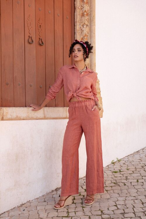 Pantalon lin LENA ROSE