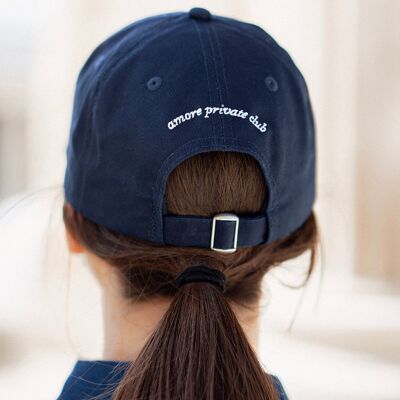 Club Amore embroidered navy blue cap