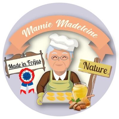 Mini Madeleine de Fréjus, saveur Nature (miel/amande)