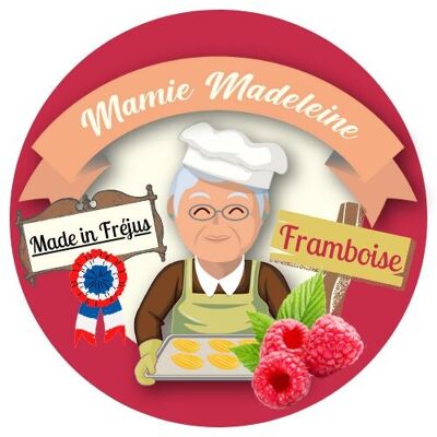 Mini Madeleine de Fréjus, saveur Framboise