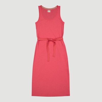 Vestido Algodón Orgánico Vesbak Fucsia Producto de Comercio Justo