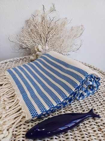 Fouta de baño Nerja Azul real 1