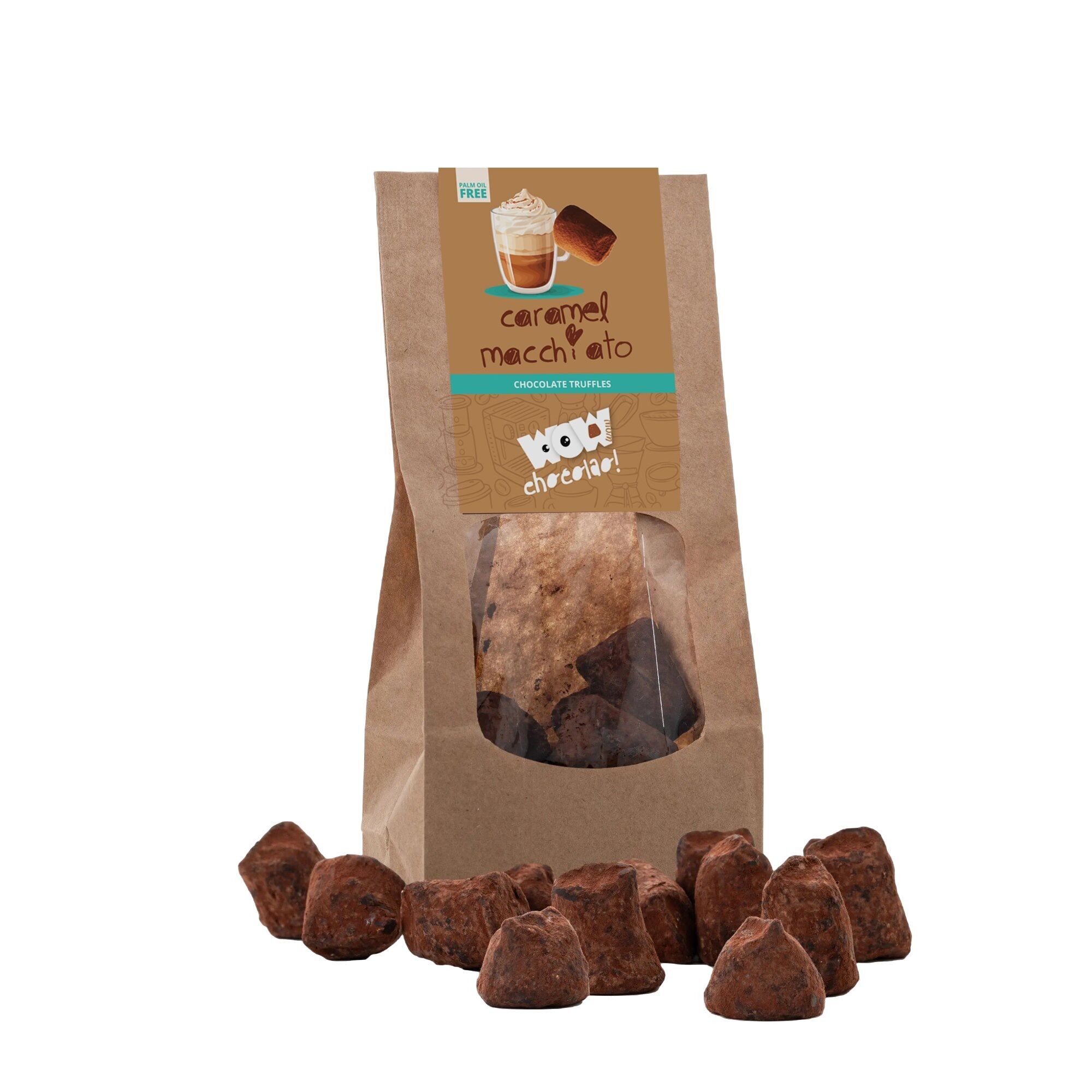 Caramel Macchiato Chocolate Truffles - Biodegradable bag 130g