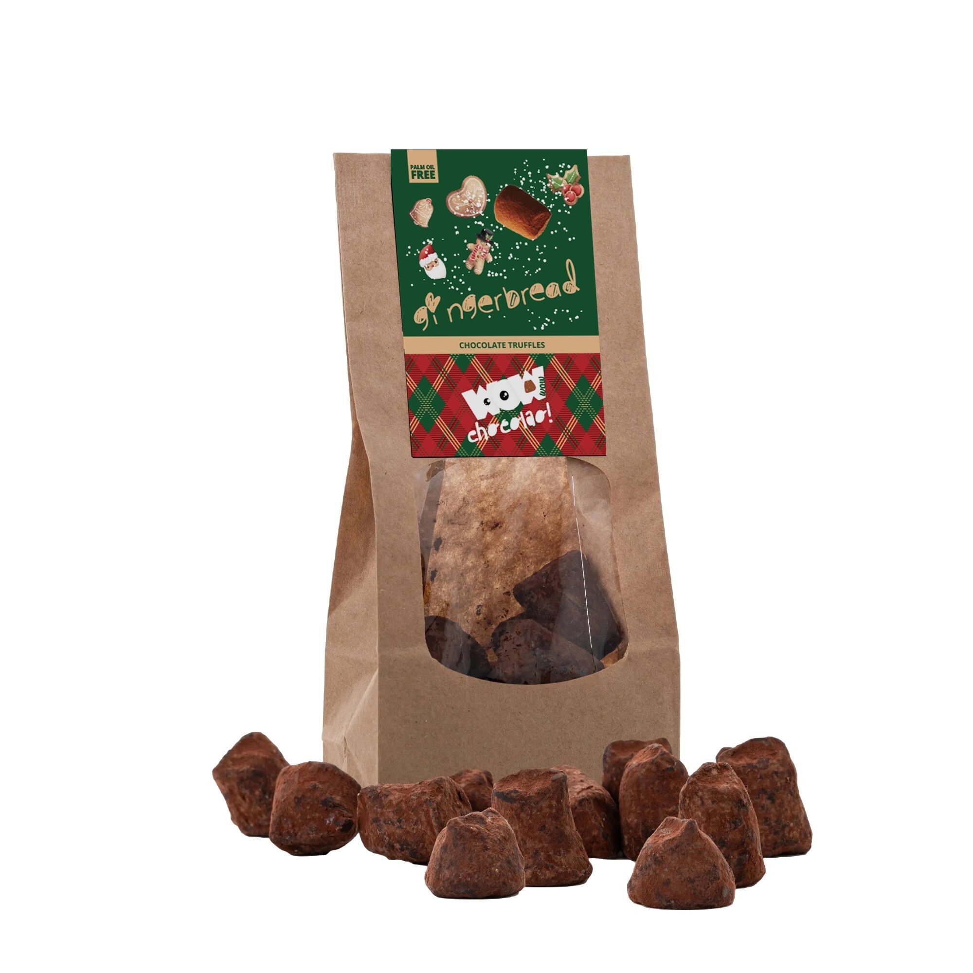 Gingerbread Chocolate Truffles - Christmas Edition - Biodegradable bag 130g