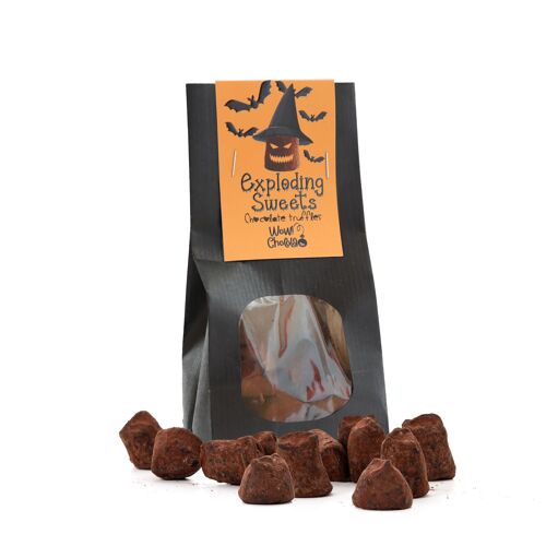 Exploding Sweets - Halloween Chocolate Truffles - Biodegradable bags 130g