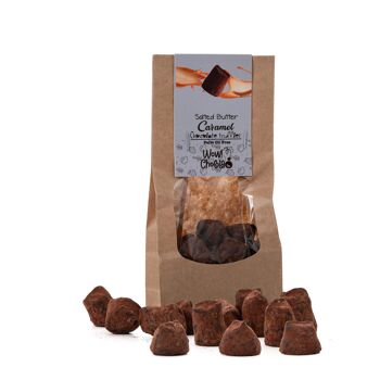 Truffes au chocolat et caramel salé - Sachets biodégradables 130g