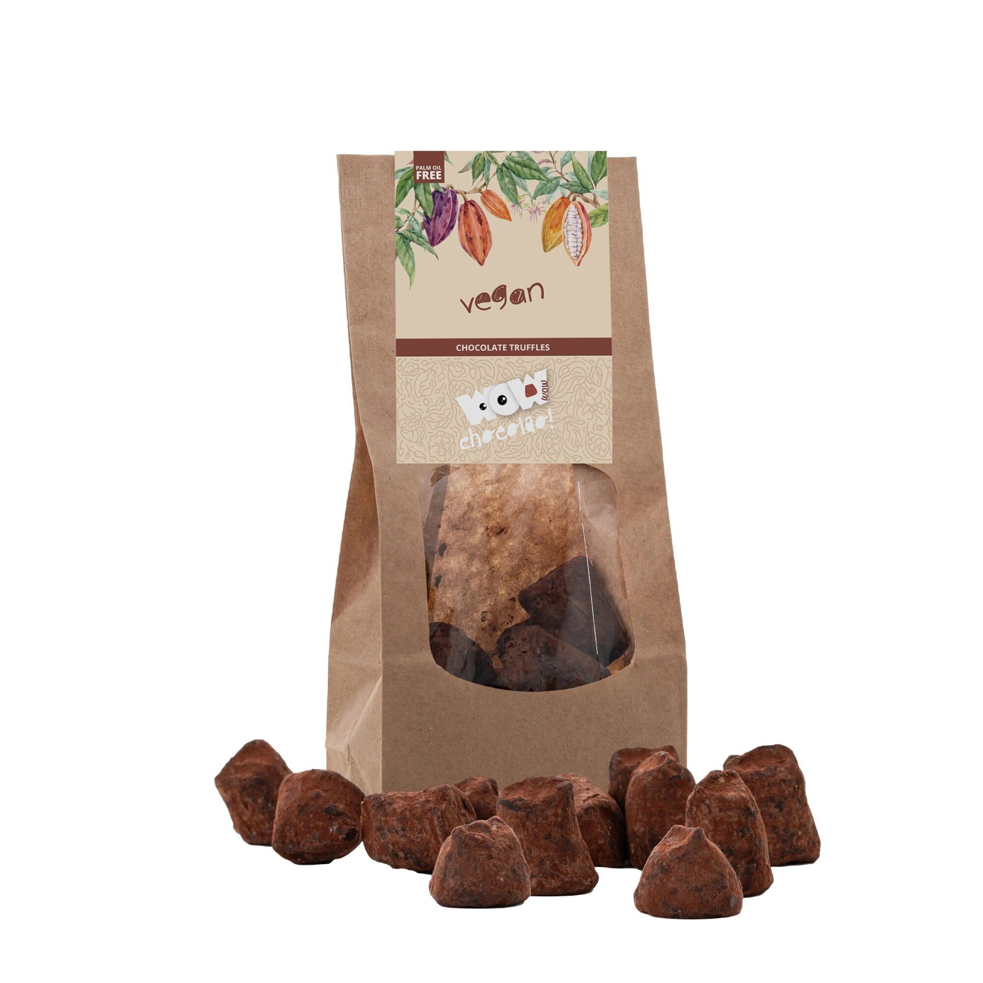 Tartufi Di Cioccolato Vegani - Busta Biodegradabile 130g