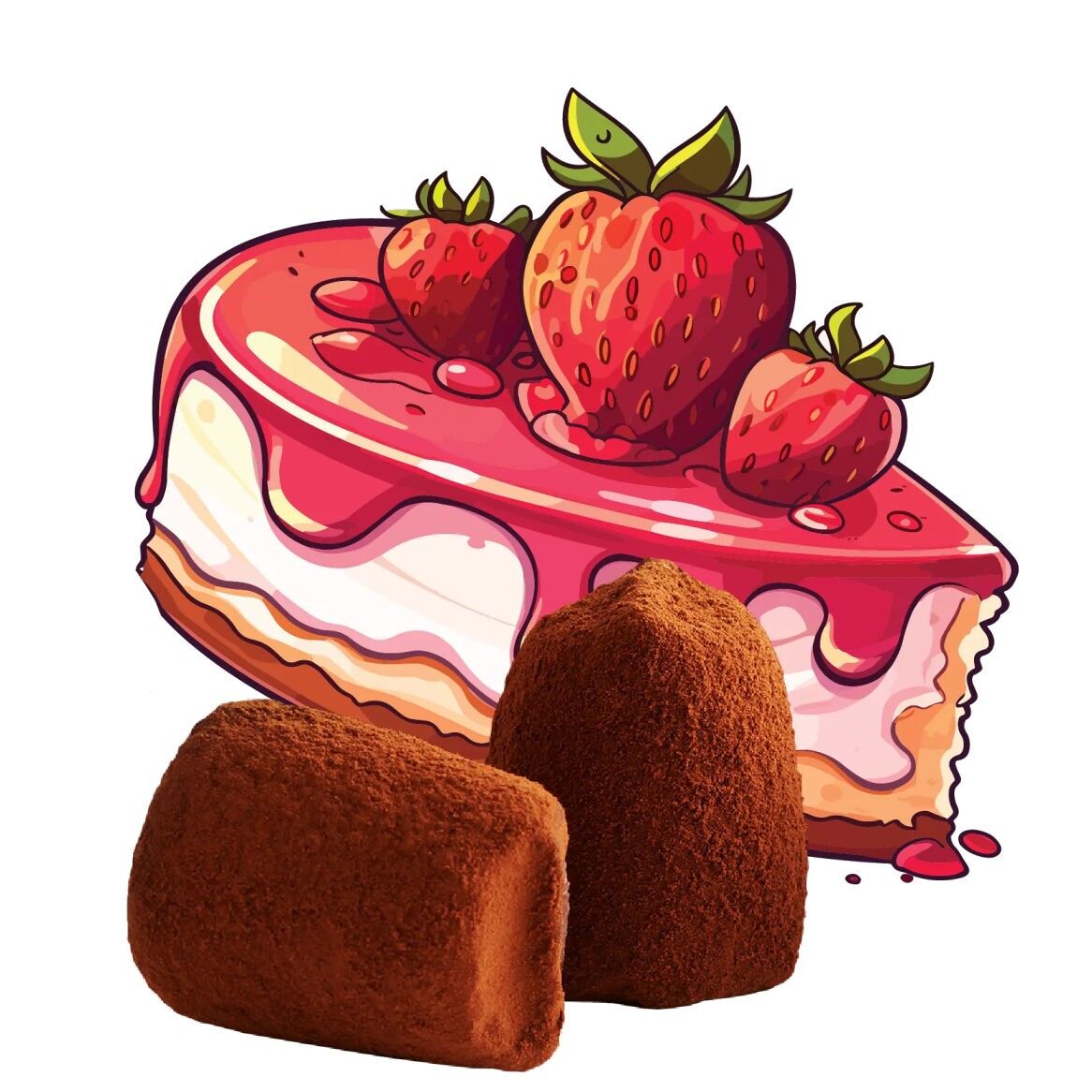 Schokoladentrüffel „Red Fruits Pie“ – Großpackung