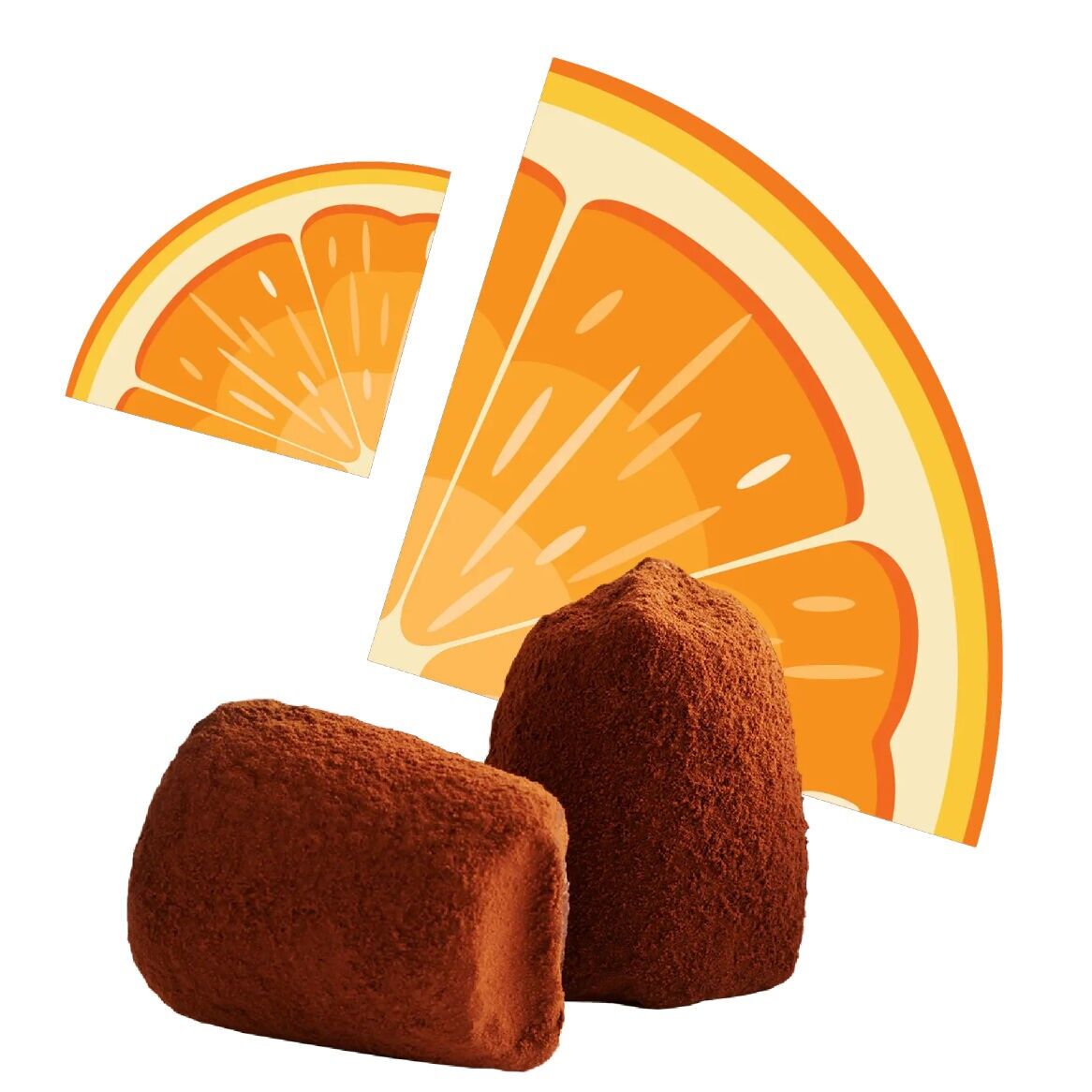 Tartufi Di Cioccolato All'Arancia Confit - Sfusi